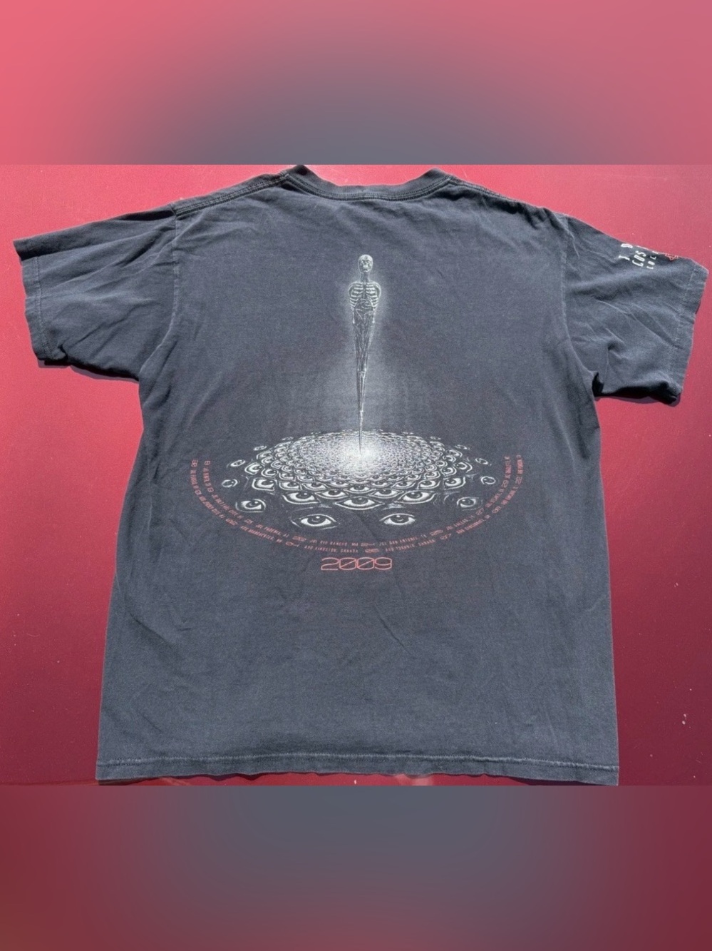 Vintage Y2K 2009 Tool Band Tour Concert T-Shirt Tee Grunge ADULT LARGE L